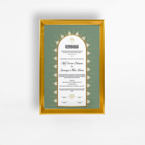 Nikah Nama 16 Frame