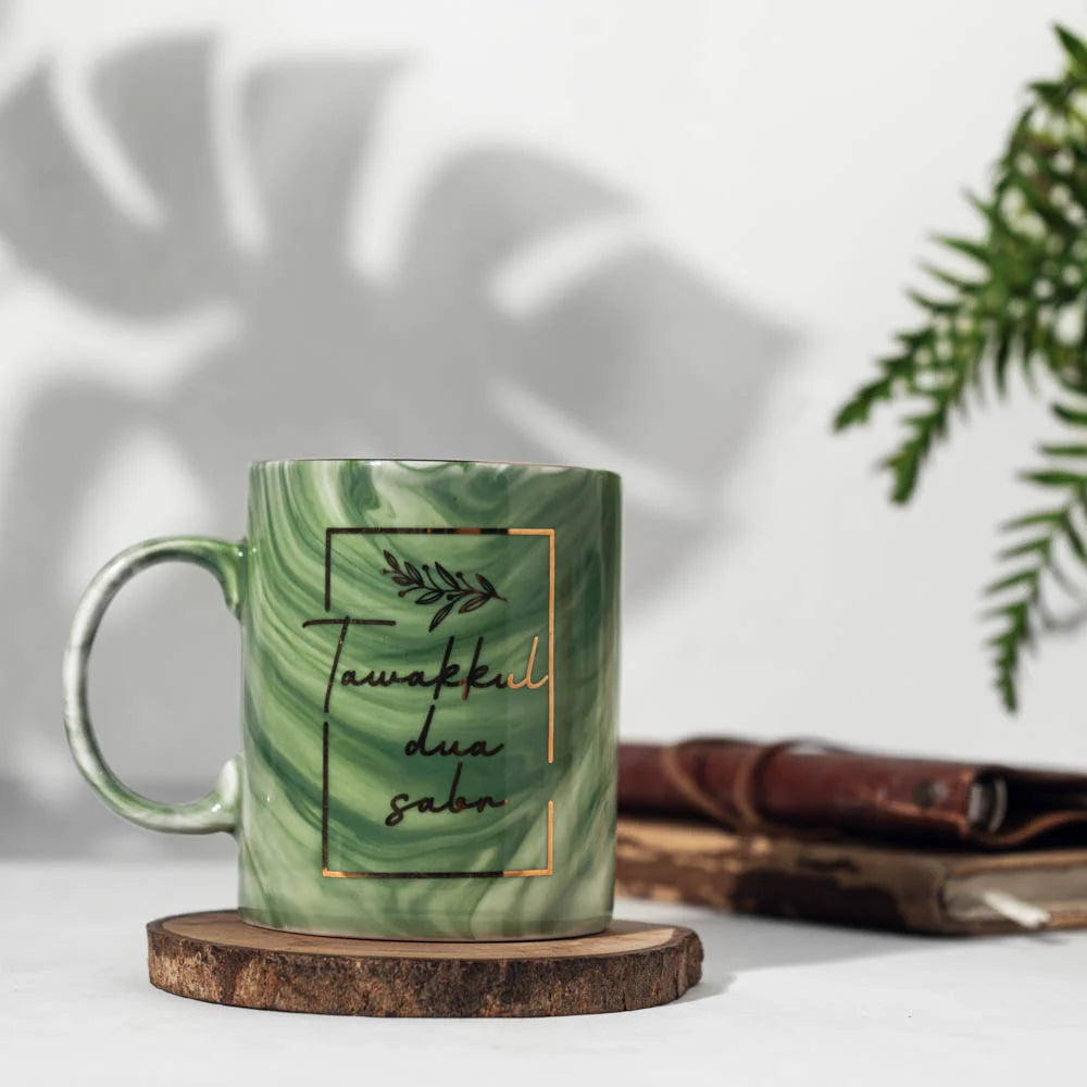 Marble Design Tawakkul Dua Sabr Mug image 4