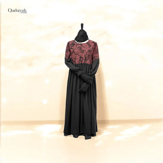 Ballerina Tuscan Red Premium Abaya image 0