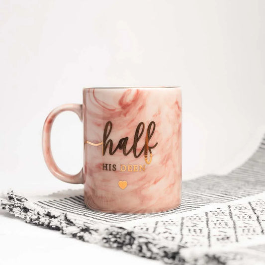 Marble Design Half His Deen Mug image 0