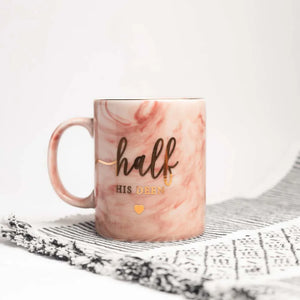 Marble Design Half His Deen Mug