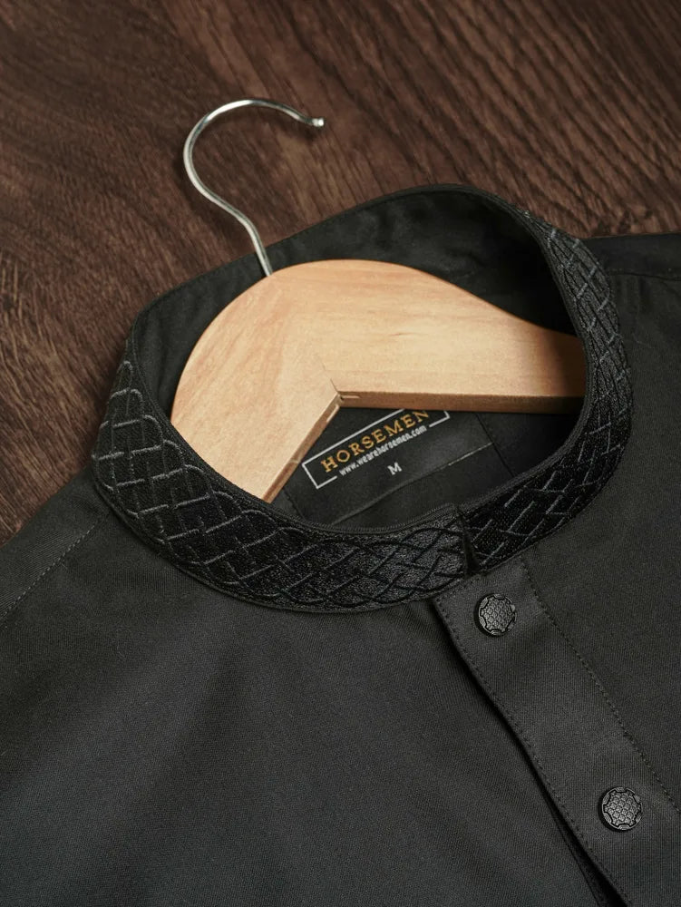 Platinum Panjabi | Obsidian Black image 0