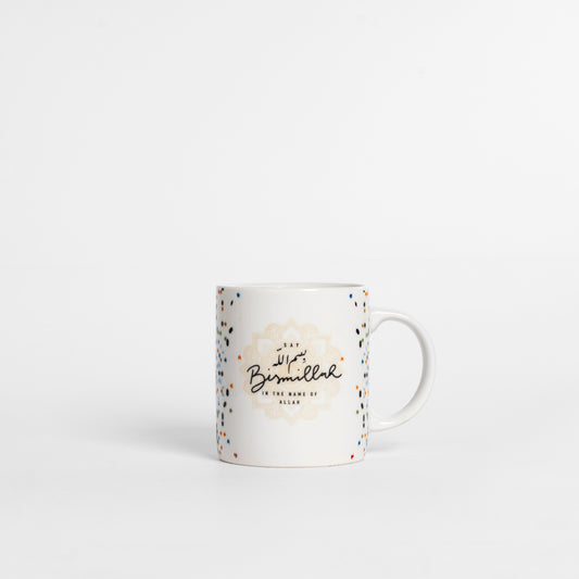 Bismillah White Motif Design Mug