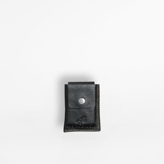 Leather Cover for Attar Bottle - Black