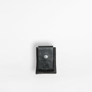 Leather Cover for Attar Bottle - Black