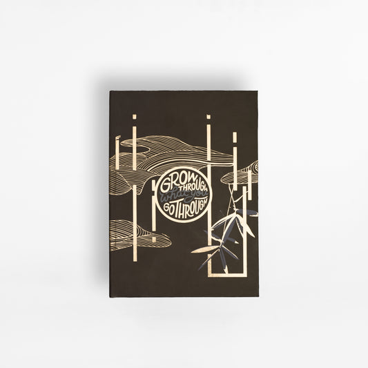 Grow Through What you go through Gold Foiled Notebook