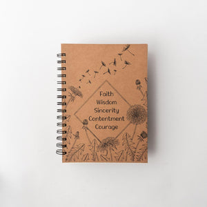 Faith, Wisdom, Sincerity Notebook