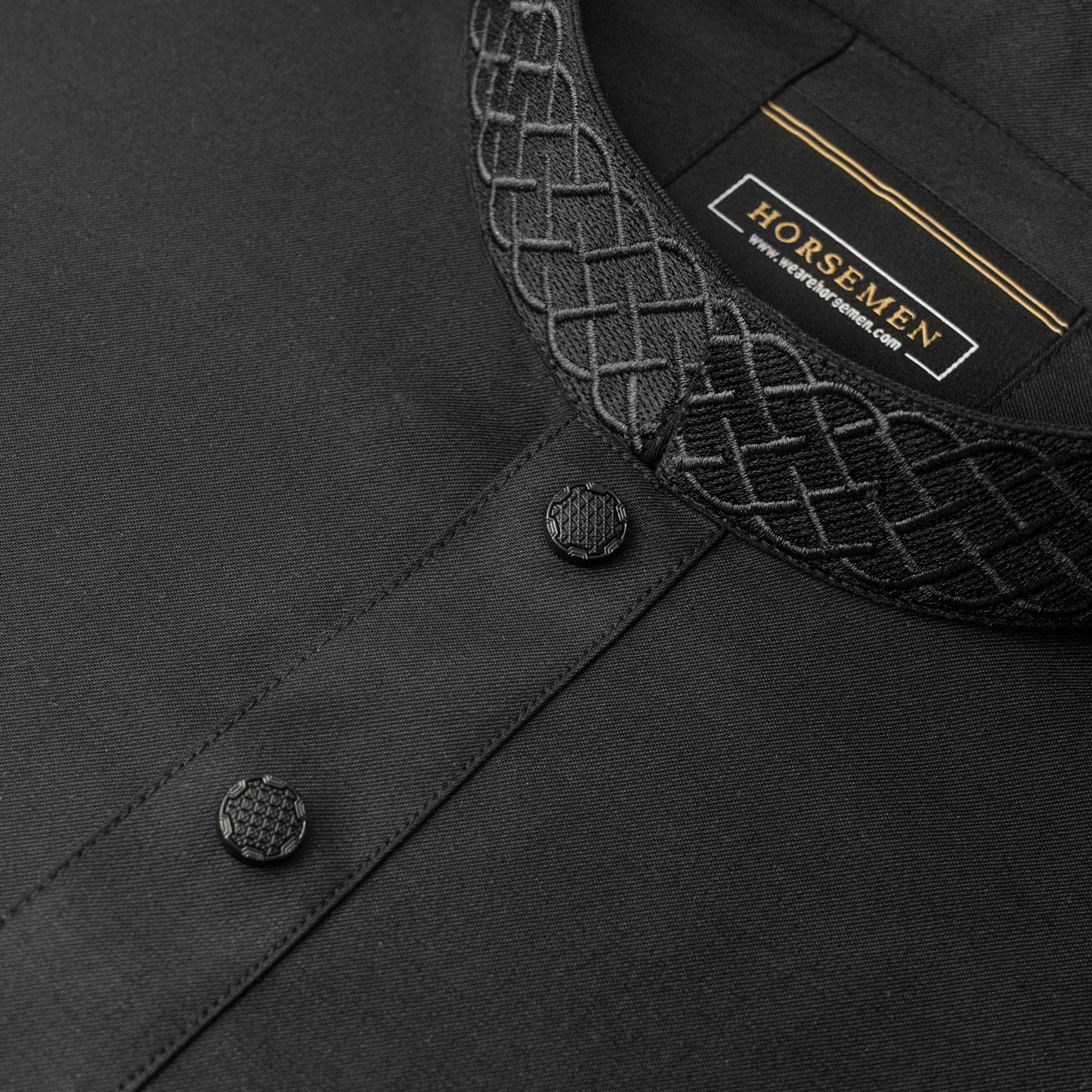 Platinum Panjabi | Obsidian Black