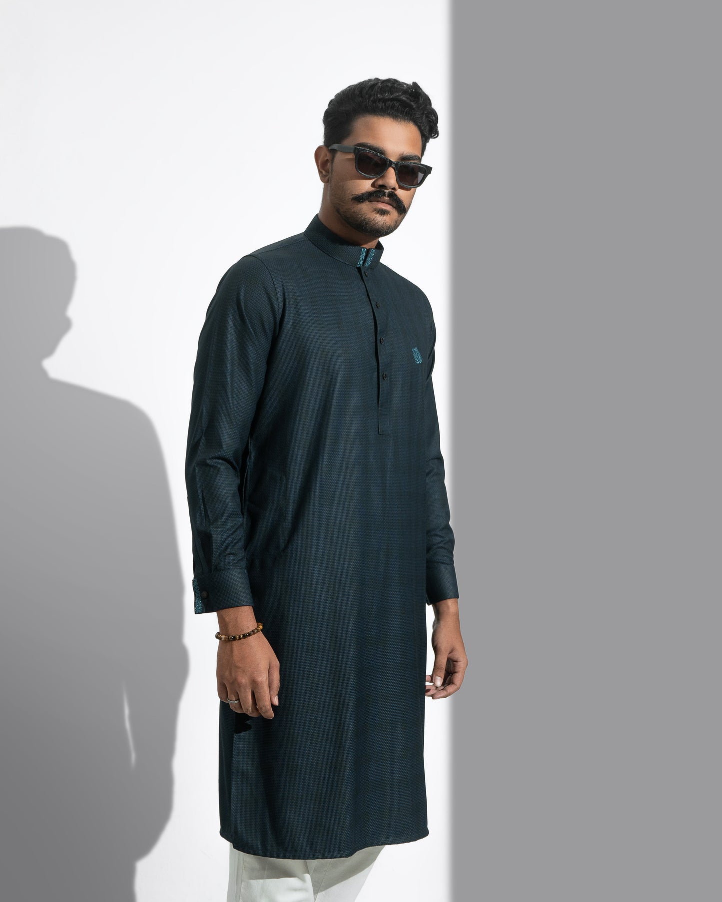 Platinum Panjabi | Teal Blue