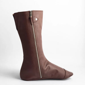 Leather Socks Brown