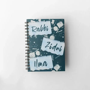 Rabbi Zidni Ilma Blue Notebook