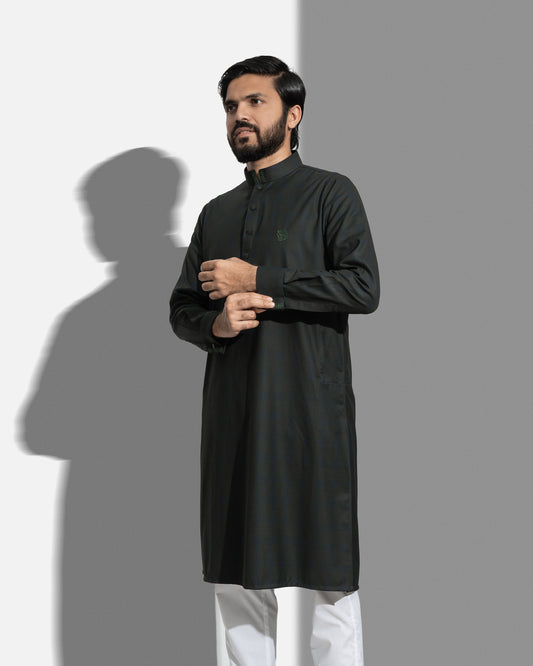 Platinum Panjabi | Moss Green