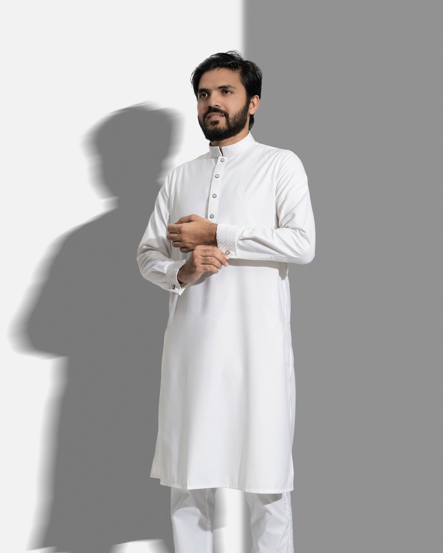 Platinum Panjabi | Dove White