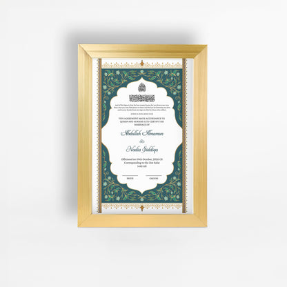 Nikah Nama 14 Frame