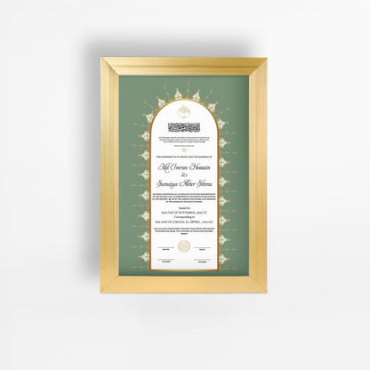 Nikah Nama 16 Frame