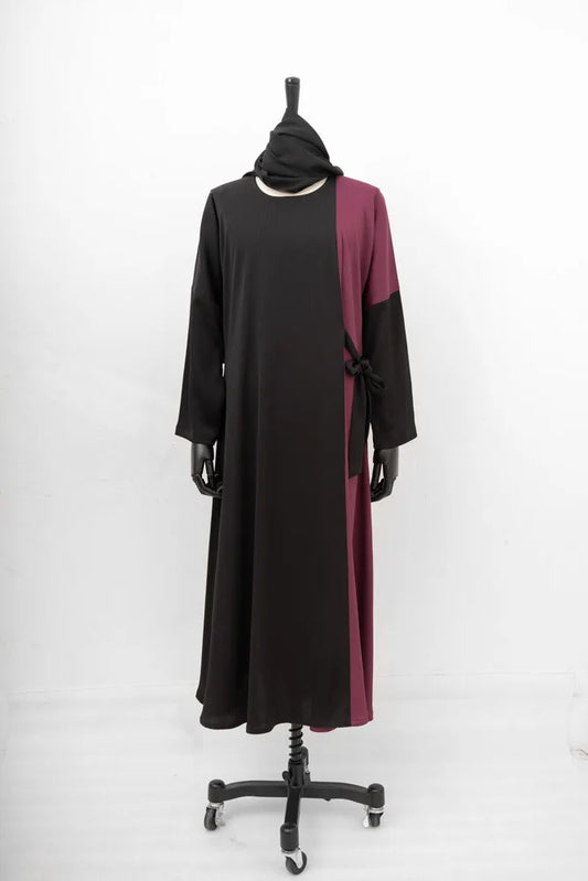 French Rose Textured Premium Abaya image 0