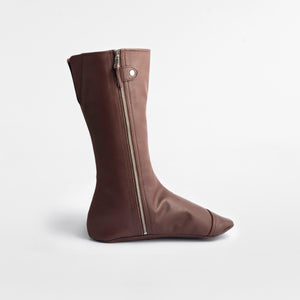 Leather Socks Brown
