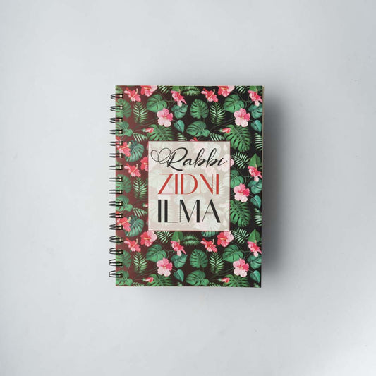 Rabbi Zidni Ilma Floral Notebook