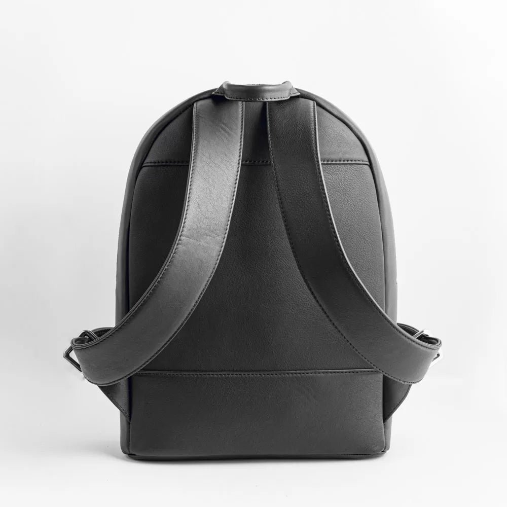 The Got To Go- Black Leather Backpack image 2