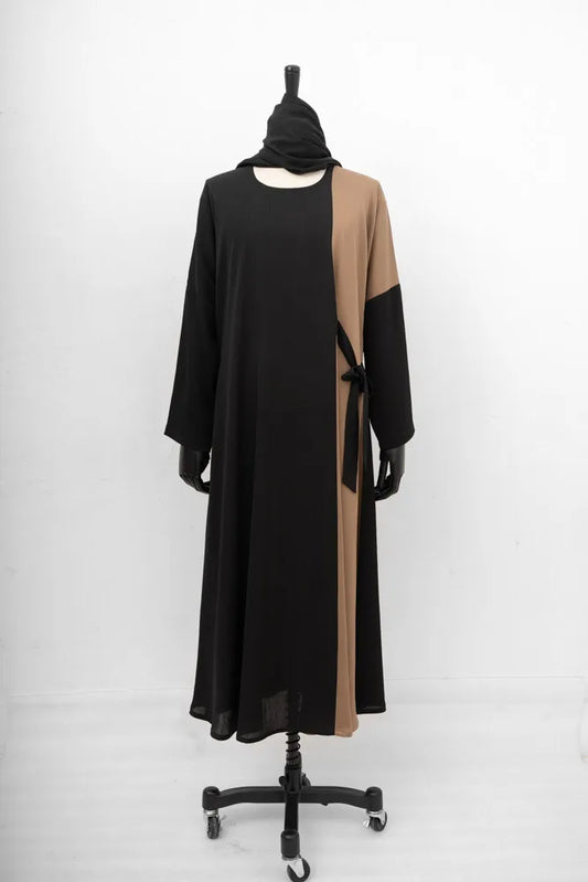 French Lilac Textured Premium Abaya image 0
