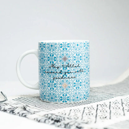 Jazakallah khairan Blue Calligraphy  Mug image 1