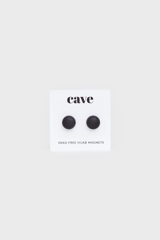Jet Black Snag-Free Hijab Magnets