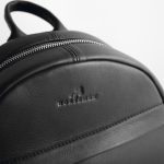 Small Black Leather Backpack