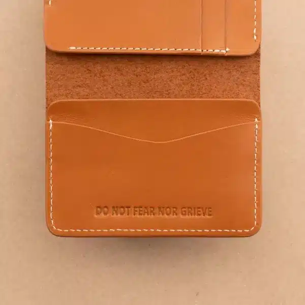 Wallet Slim Sleeve Tan DSC06049 - The Sunnah Store
