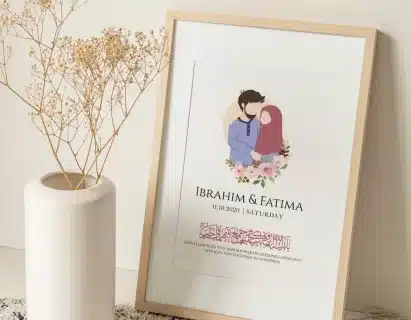 Wedding Gift: Custom Couple Frame for the Happy Couple